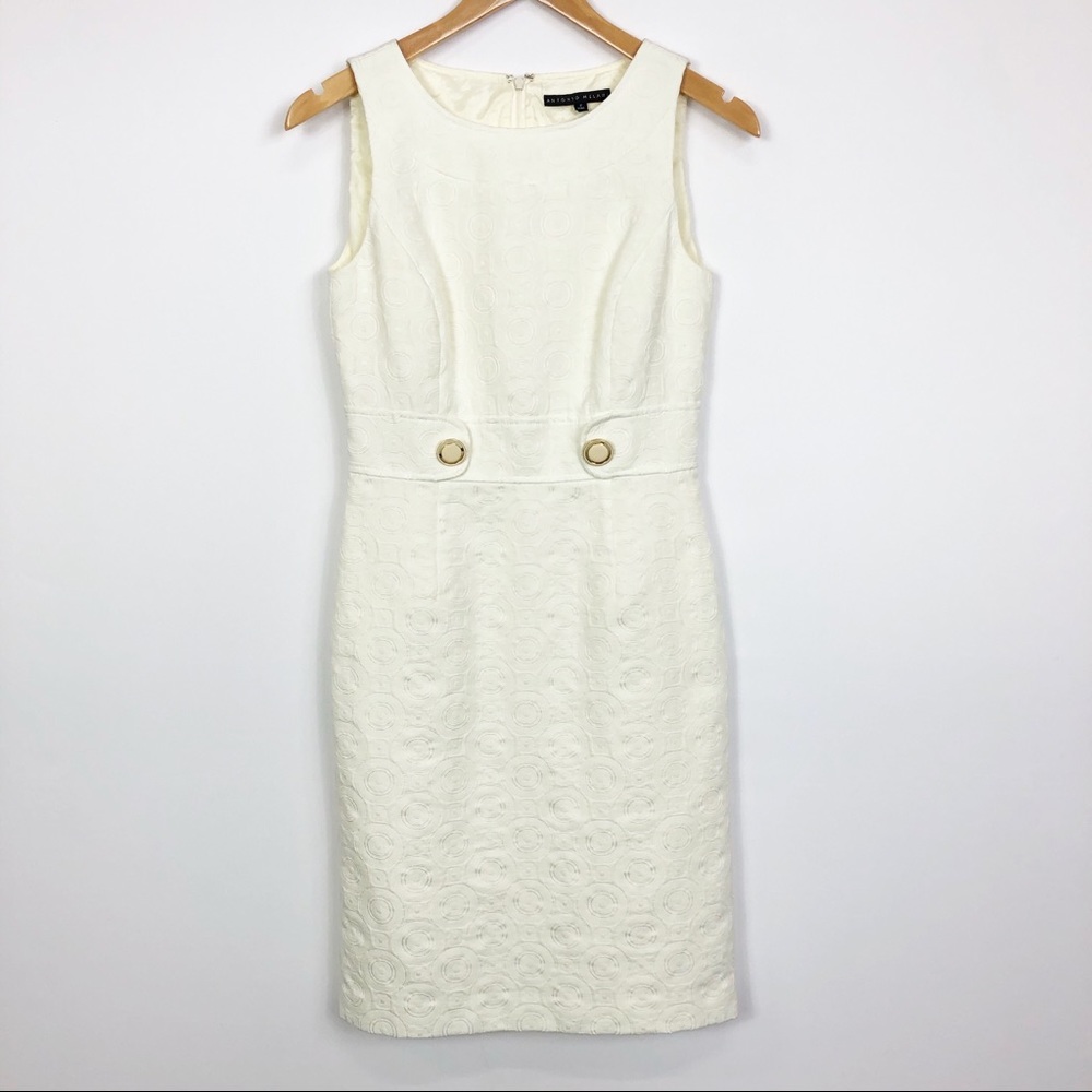 Antonio Melani Cream/white Midi Dress 2